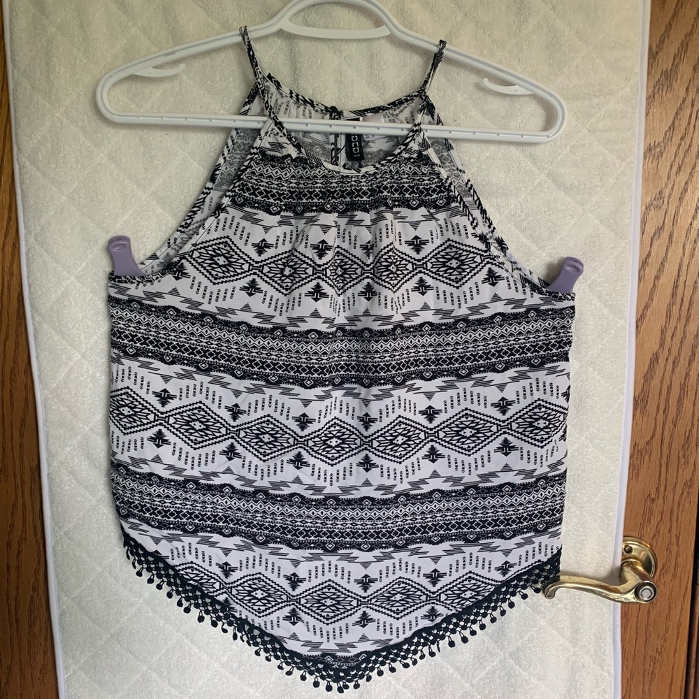 Black & White Halter Top from H&M - size 12